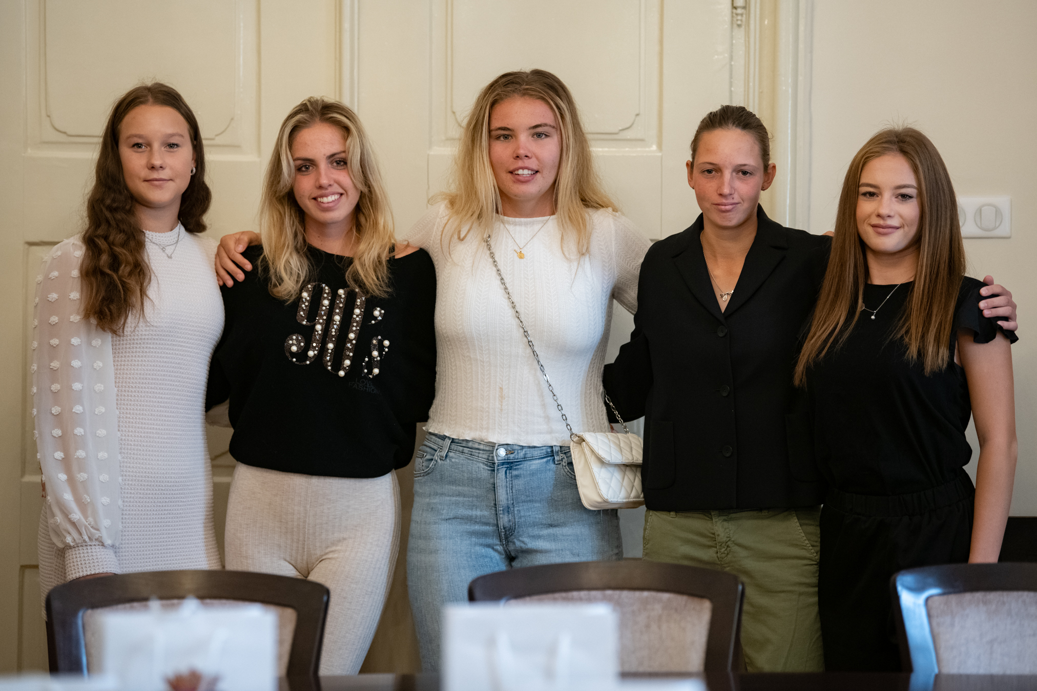 A Kiskút Tenisz Klub női Szuperliga-győztes és magyar bajnok sportolóit köszöntötték